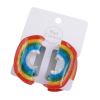 Little Rainbow Hair Claw Clips Twin Pack