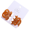Mini Pretzel Hair Claw Clips Twin Pack