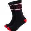 Daddy organic cotton sports socks in black