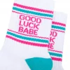 Good luck organic cotton sports socks in white