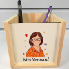 Wooden Pencil Pot